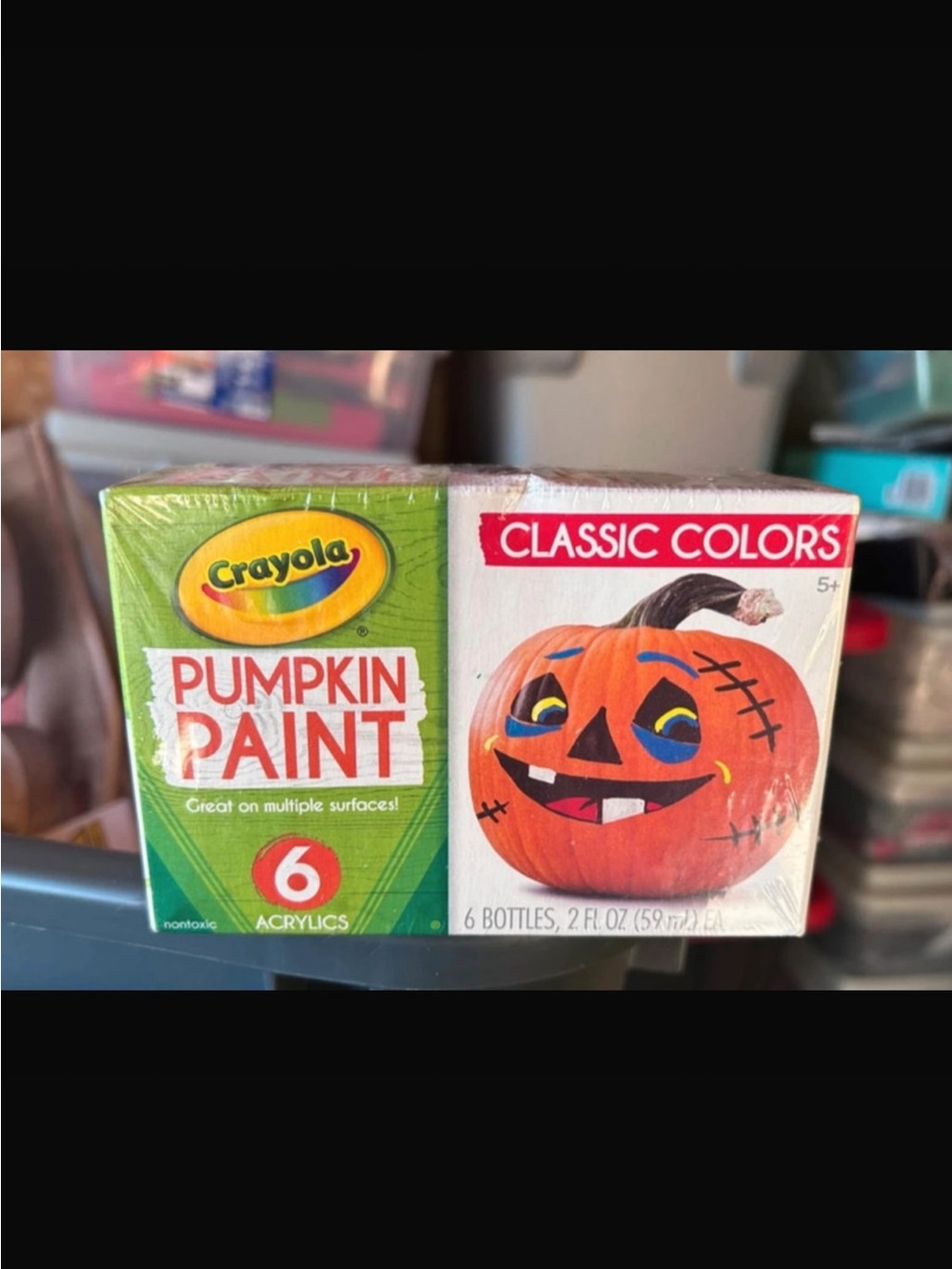 Crayola Classic Colors Pumpkin Paint Set – Orange & Green Packaging